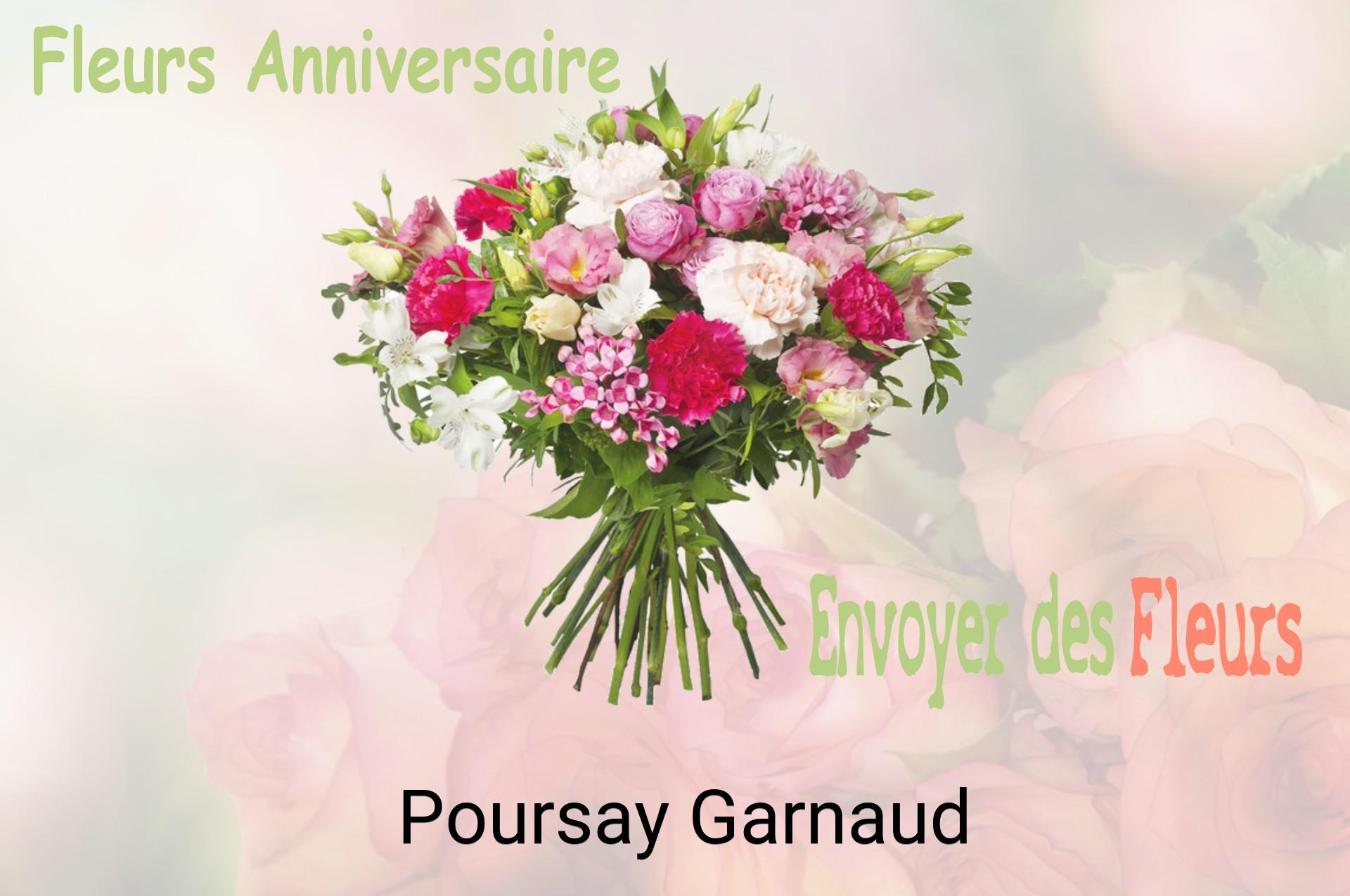 Bouquet de fleurs d’anniversaire livré à Poursay-Garnaud