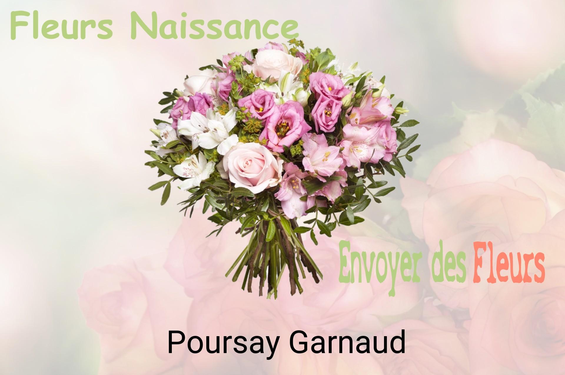 Bouquet de fleurs de naissance livré à Poursay-Garnaud